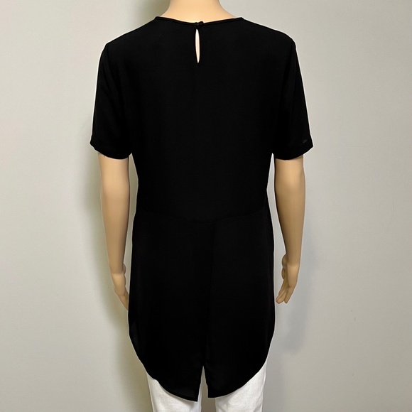 BCBG MaxAzria Nalia Split-back High-low Top, Size XS - Picture 5 of 12